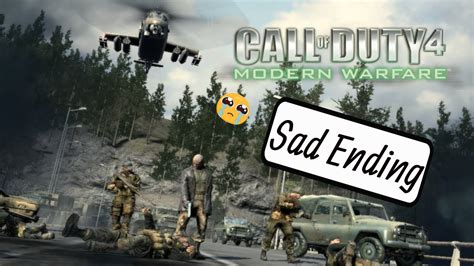 Call Of Duty 4 Modern Warfare Sad Ending😥😥 Youtube