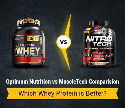 Optimum Nutrition Vs Muslcetech Which Whey Protein Is Better