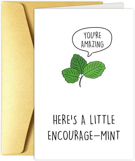 Amazon Obbyidk Cute Leaves Encouragement Card For Women Men