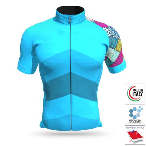 Maillot Mandala Turquoise Bj Rka Tout L Quipement Du Cycliste