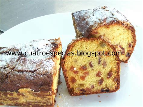 Cuatro Especias Por Elena Zulueta De Madariaga Cake De Futas Confitadas