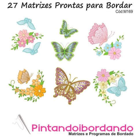 Matrizes De Bordados Borboletas Diversas