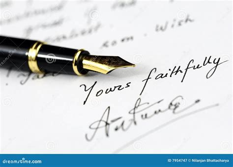 A Handwritten Letter Royalty Free Stock Photography Image 7954747