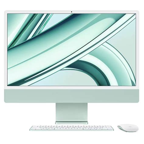 2023年新款apple苹果 Imac 24英寸一体机 45k视网膜显示屏m3芯片8g 256g 8核中央处理器8核图形处理器 绿色