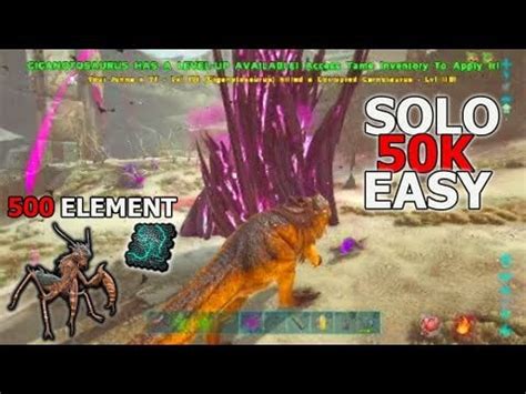 Easy Solo element Vein 50K Extinction : playark