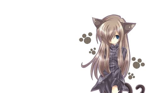 HD wallpaper: nekomimi, shy, original characters, animal ears, manga ...