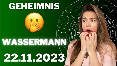 Wassermann Das Geheimnis Wird Nun Enth Llt Horoskop November