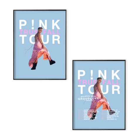 P!nk Trustfall Tour 2023 Poster Set, P!nk Summer Carnival 2023 sold by ...