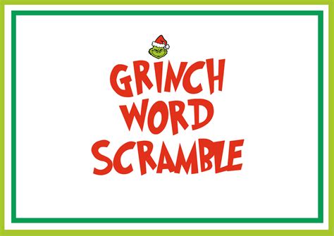 Grinch Bingo Free Printable Christmas Game 2023