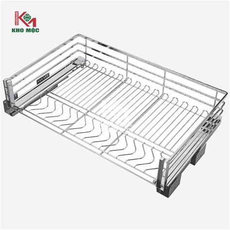 GIÁ XOONG NỒI TỦ DƯỚI INOX NAN DẸT NAN MỜ RAY ÂM GIẢM CHẤN ROXANA R002A