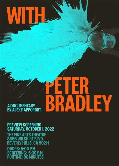 Screening of WITH PETER BRADLEY, a documentary by Alex Rappoport — KARMA