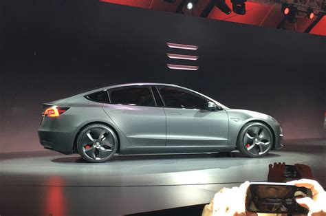 Tesla Model 3 Electric Sedan Revealed