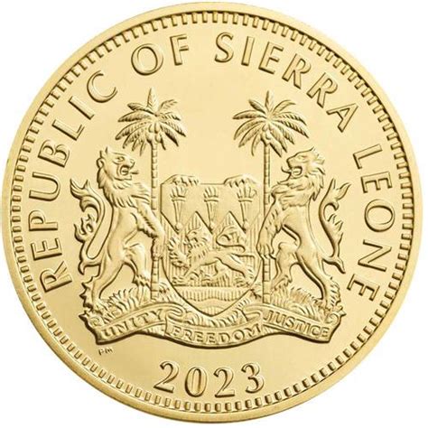 Goldmünze 1 oz Sierra Leone Ägyptische Götter Anubis 2023