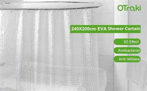 Otraki Shower Curtain X Cm Bathroom Curtain X Inch D