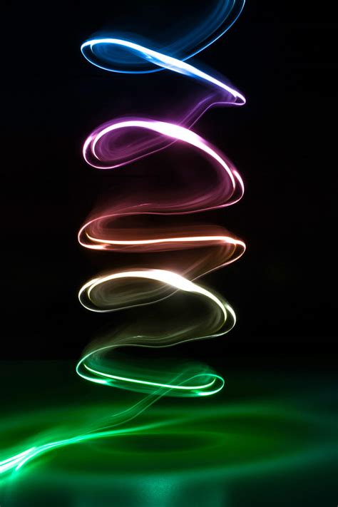 2k Free Download Neon Spiral Twisting Glow Dark Hd Phone