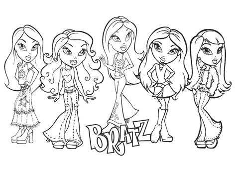 Bratz 3 Coloring Page Free Printable Coloring Pages For Kids