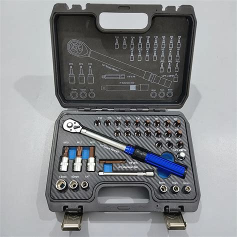 SS23295A 32pcs 72 Teeth Torque Wrench Set 1/4 Inch Bicycle Precision