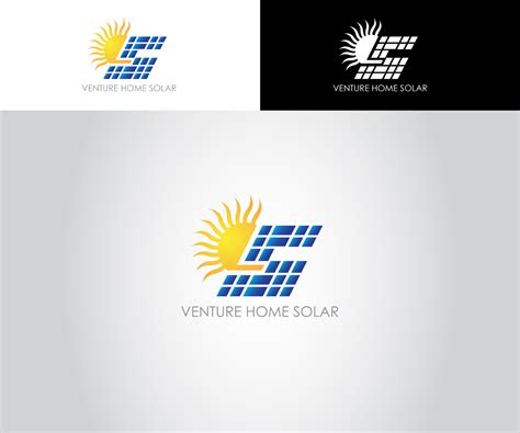 Elegant Playful Solar Energy Logo Design For Venture Home Solar By