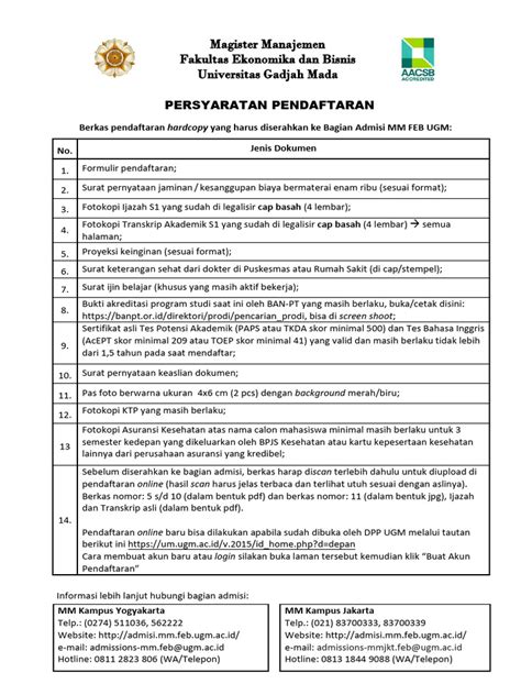 syarat  formulir pendaftaran lengkap