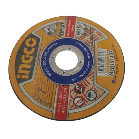 Ingco Abrasive Metal Cutting Disc X X Mm Or X X