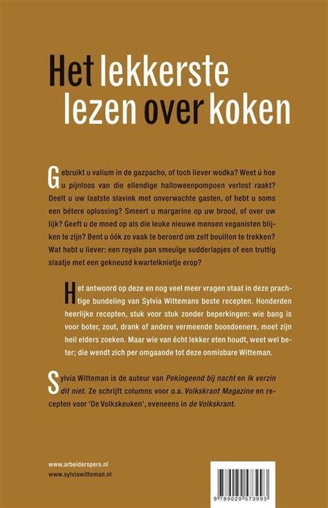 Koken Met Sylvia Witteman Sylvia Witteman 9789029573993 Boeken Bol