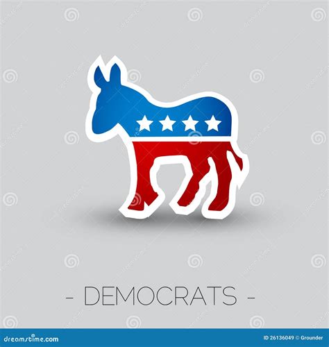 The Symbol Of The Democratic Party Of The Usa Editorial Stock Image