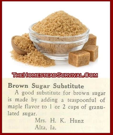 Brown Sugar Substitute Frugal Homesteading The Homestead Survival