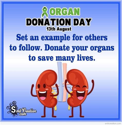 Organ Donation Day Slogans Messages Images