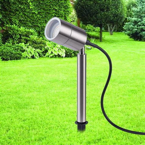 Outdoor Waterproof Ip65 Gu10 Garden Lawn Lamp 220v 110v 12v Led Spike Light 3w 5w 7w 9w Path