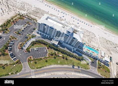 An Aerial View Of Pensacola Beach Florida Usa Stock Photo Alamy
