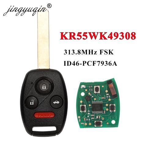 Jingyuqin Mando A Distancia Para Coche 2 3 4BTN 313 8 Mhz KR55WK49308