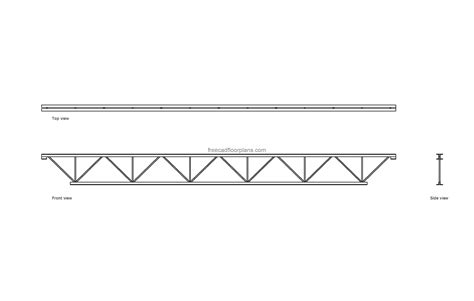 Open Web Steel Joist - Free CAD Drawings