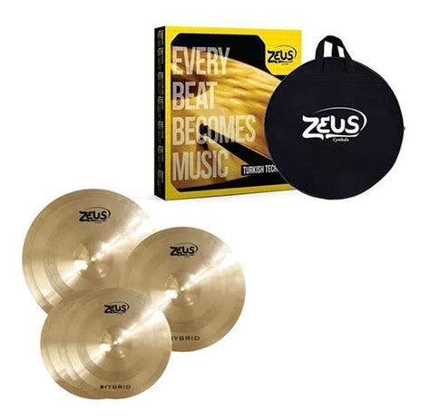 Kit De Prato Zeus B Hybrid Set C Bag Pratos De Bateria