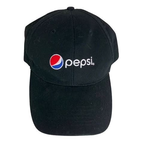 Pepsi Pepsi Hat Cap Adult Unisex Black Embroidered Logo Comfort Grailed