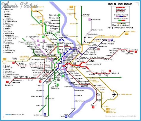 Cologne Metro Map - TravelsFinders.Com