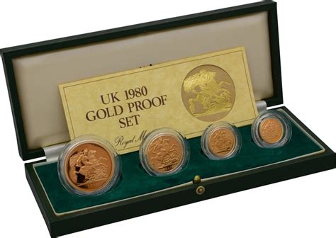 Gold Proof Four Coin Sovereign Set From