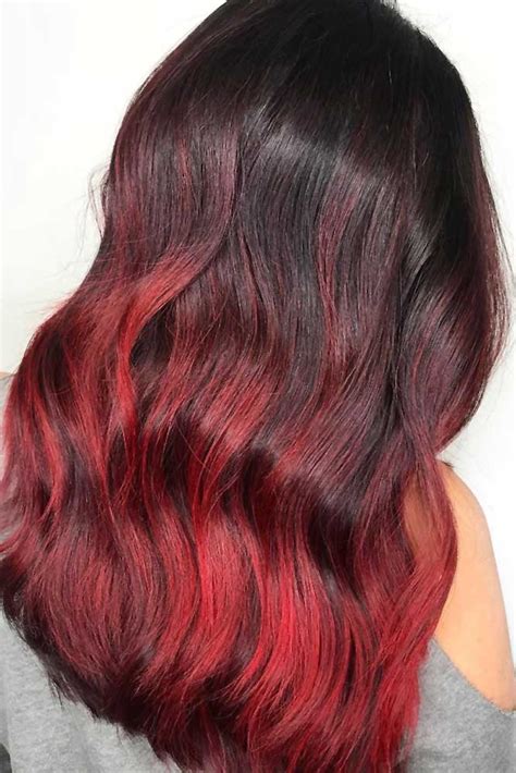 Dark Cherry Hair Ombre