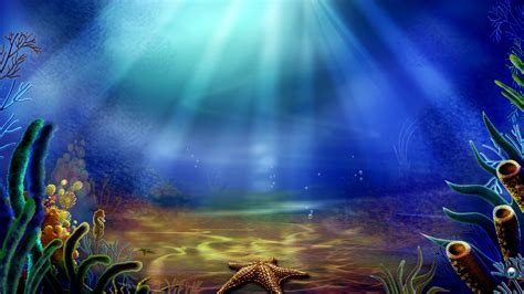 Underwater Cartoon Wallpapers Wallpaper Cave