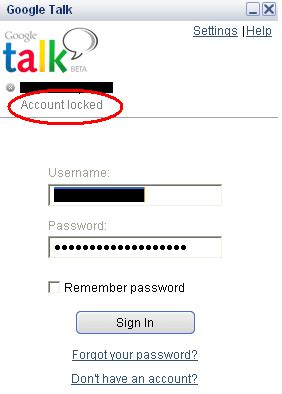 How to Unlock Locked Google Talk Account