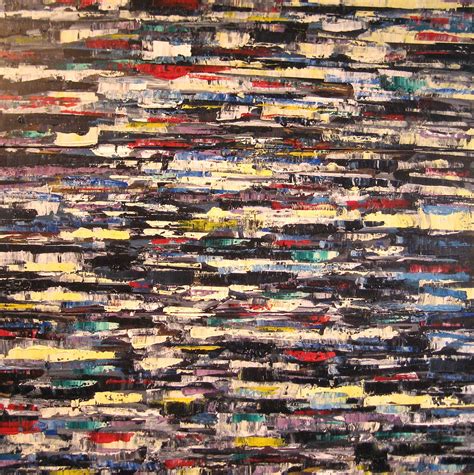 David Tycho "Urban Rhythms #6" 36 x 36 inches, acrylic on canvas, 2014 ...