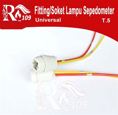 Paket Pcs Fiting Lampu Speedometer T Soket Bohlam Spido Kabel