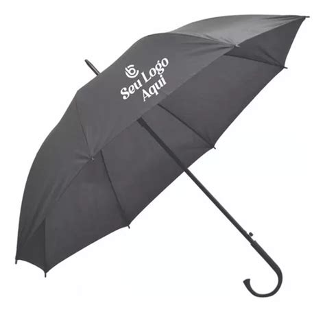 Kit Sombrinha Guarda Chuva Personalizado Guarda Chuva Cor Preto