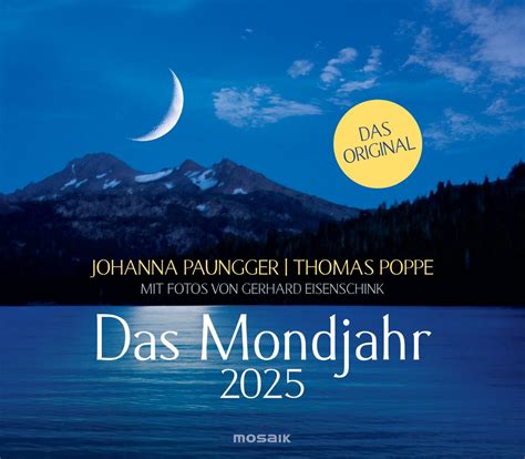 Das Mondjahr 2025 Wandkalender Wandkalender Thalia