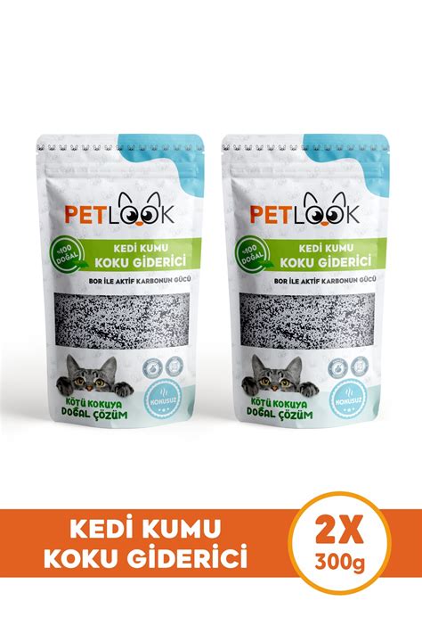 Petlook Kedi Kumu Koku Giderici Bor Ve Aktif Karbonlu Koku Giderici