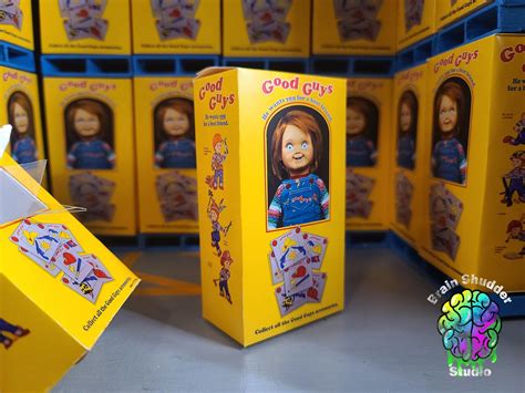 Childs Play Chucky Doll Box Ships To You Cut With Fold Lines Scored