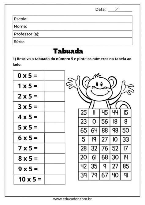 Atividades De Matemática Para Terceira Série Atividades De Matematica