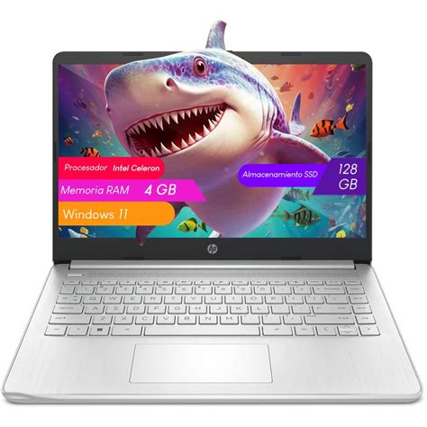 Creditienda Laptop Hp 14 Dq0518la Intel Celeron N4120 4gb 128gb Ssd