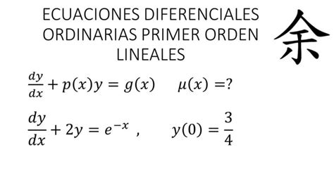 Solucionando Ejemplos De Ecuaciones Diferenciales Ordinarias Ecuaciones