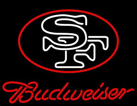 Nfl San Francisco 49ers Budweiser Neon Light Sign 16 X 14 Other