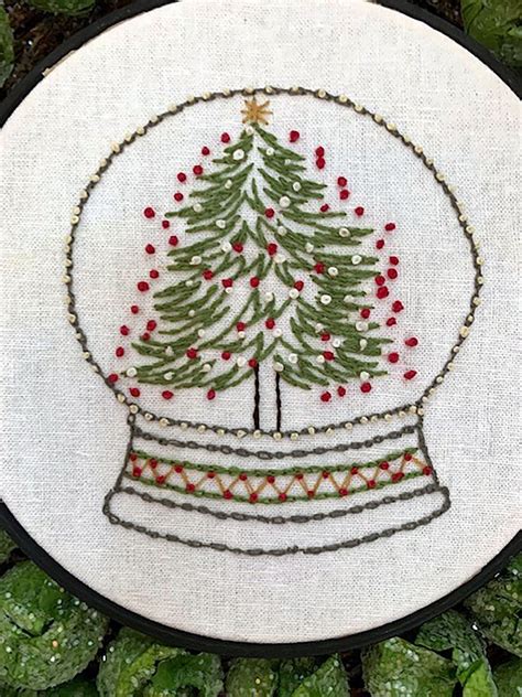 Christmas Tree Hand Embroidery Kit Beginner Embroidery L Diy Kit For